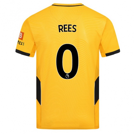 Herren Fußball Mason Rees #0 Gelb Heimtrikot Trikot 2021/22 T-Shirt