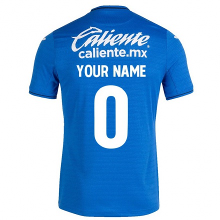 Herren Fußball Dein Name #0 Dunkelblau Heimtrikot Trikot 2021/22 T-shirt