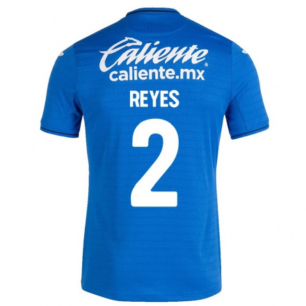 Herren Fußball Josue Reyes #2 Dunkelblau Heimtrikot Trikot 2021/22 T-shirt