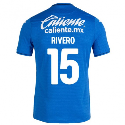 Herren Fußball Ignacio Rivero #15 Dunkelblau Heimtrikot Trikot 2021/22 T-shirt