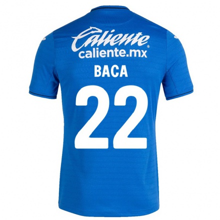 Herren Fußball Rafael Baca #22 Dunkelblau Heimtrikot Trikot 2021/22 T-Shirt