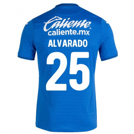 Herren Fußball Roberto Alvarado #25 Dunkelblau Heimtrikot Trikot 2021/22 T-Shirt