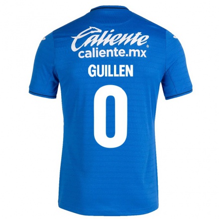 Herren Fußball Jose Guillen #0 Dunkelblau Heimtrikot Trikot 2021/22 T-Shirt