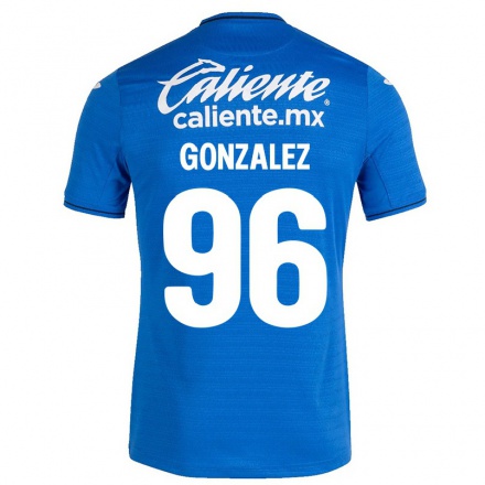 Herren Fußball Sergio Gonzalez #96 Dunkelblau Heimtrikot Trikot 2021/22 T-Shirt
