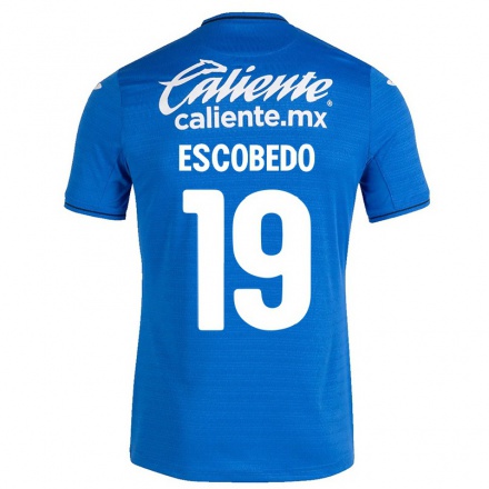 Herren Fußball Brianda Escobedo #19 Dunkelblau Heimtrikot Trikot 2021/22 T-Shirt