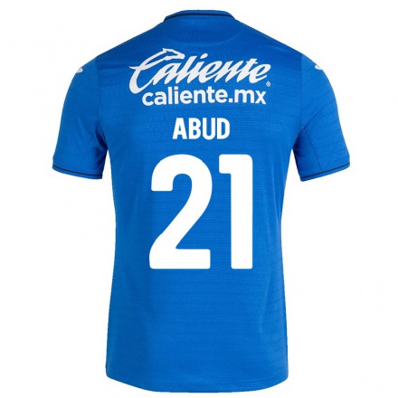 Herren Fußball Karime Abud #21 Dunkelblau Heimtrikot Trikot 2021/22 T-Shirt