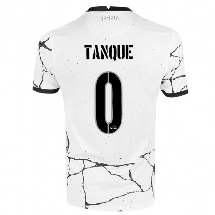 Herren Fußball Eduardo Tanque #0 Weiß Heimtrikot Trikot 2021/22 T-Shirt
