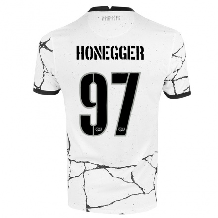 Herren Fußball Natascha Honegger #97 Weiß Heimtrikot Trikot 2021/22 T-shirt