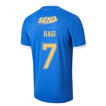 Herren Fußball Ianis Hagi #7 Blau Heimtrikot Trikot 2021/22 T-shirt