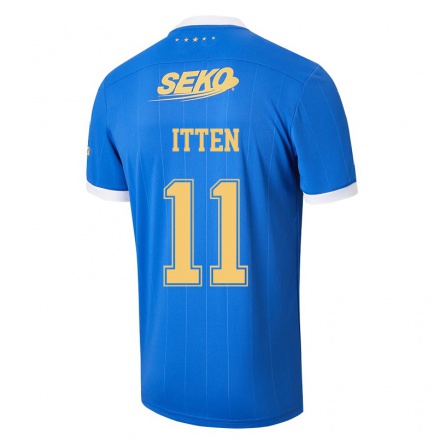 Herren Fußball Cedric Itten #11 Blau Heimtrikot Trikot 2021/22 T-shirt
