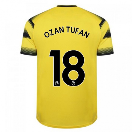 Herren Fußball Ozan Tufan #18 Gelb Schwarz Heimtrikot Trikot 2021/22 T-Shirt