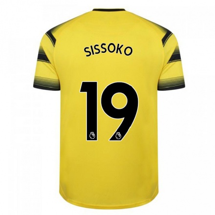 Herren Fußball Moussa Sissoko #19 Gelb Schwarz Heimtrikot Trikot 2021/22 T-Shirt