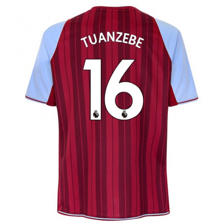 Herren Fußball Axel Tuanzebe #16 Kastanienbraun Heimtrikot Trikot 2021/22 T-Shirt