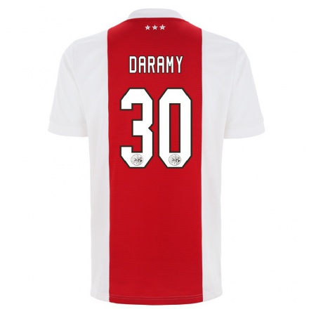 Herren Fußball Mohamed Daramy #30 Rot Weiß Heimtrikot Trikot 2021/22 T-Shirt