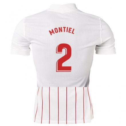 Herren Fußball Gonzalo Montiel #2 Weiß Heimtrikot Trikot 2021/22 T-Shirt