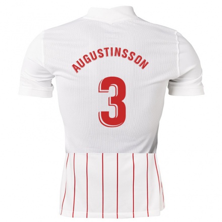 Herren Fußball Ludwig Augustinsson #3 Weiß Heimtrikot Trikot 2021/22 T-Shirt