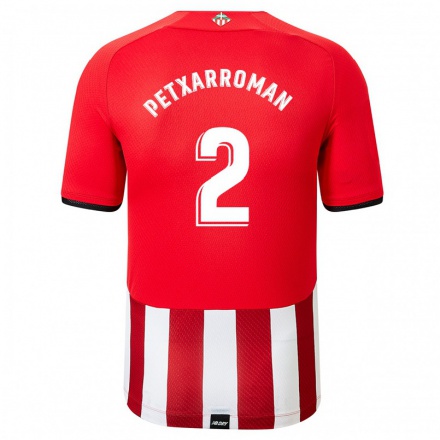 Herren Fußball Alex Petxarroman #2 Rot Weiß Heimtrikot Trikot 2021/22 T-Shirt