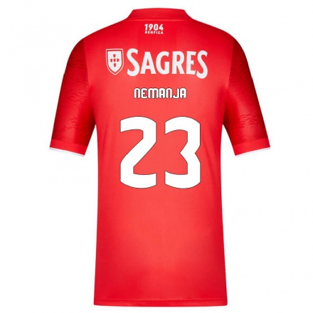 Herren Fußball Nemanja Radonjic #23 Rot Heimtrikot Trikot 2021/22 T-Shirt