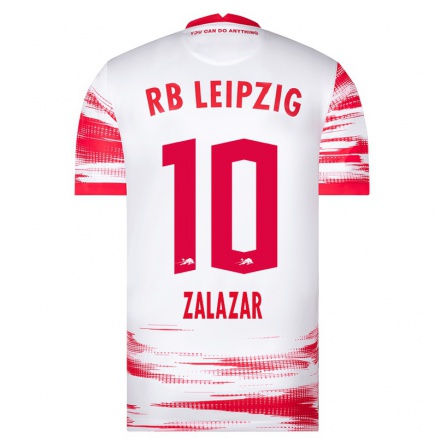 Herren Fußball Rodrigo Zalazar #10 Rot Weiß Heimtrikot Trikot 2021/22 T-Shirt