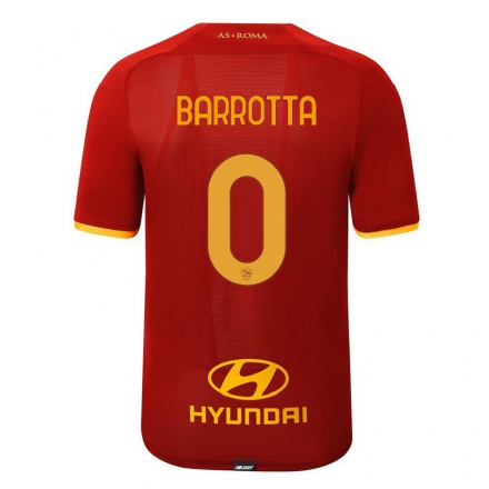 Herren Fußball Tommaso Barrotta #0 Rot Heimtrikot Trikot 2021/22 T-Shirt