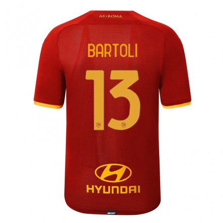Herren Fußball Elisa Bartoli #13 Rot Heimtrikot Trikot 2021/22 T-Shirt