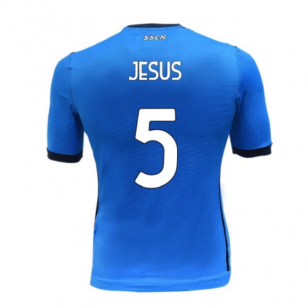 Herren Fußball Juan Jesus #5 Blau Heimtrikot Trikot 2021/22 T-shirt