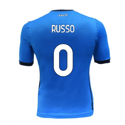 Herren Fußball Lorenzo Russo #0 Blau Heimtrikot Trikot 2021/22 T-Shirt