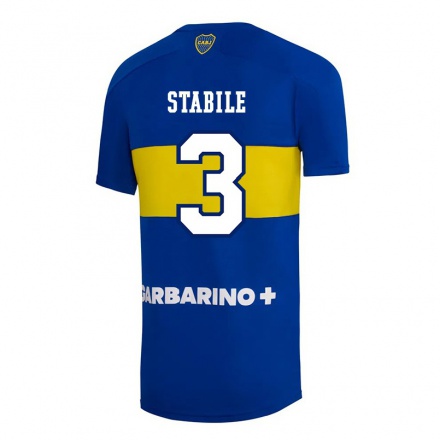 Herren Fußball Eliana Stabile #3 Königsblau Heimtrikot Trikot 2021/22 T-Shirt