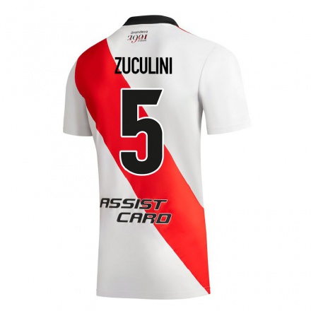 Herren Fußball Bruno Zuculini #5 Weiß Heimtrikot Trikot 2021/22 T-Shirt