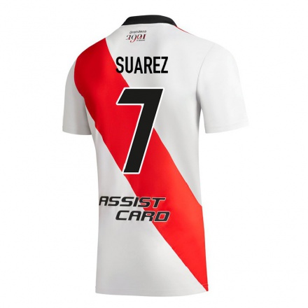 Herren Fußball Matias Suarez #7 Weiß Heimtrikot Trikot 2021/22 T-Shirt