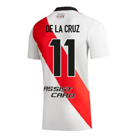 Herren Fußball Nicolas De La Cruz #11 Weiß Heimtrikot Trikot 2021/22 T-Shirt