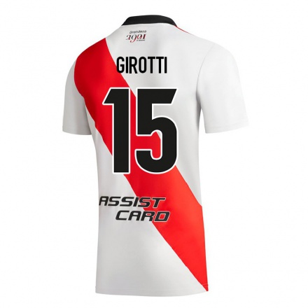 Herren Fußball Federico Girotti #15 Weiß Heimtrikot Trikot 2021/22 T-Shirt