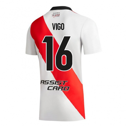 Herren Fußball Alex Vigo #16 Weiß Heimtrikot Trikot 2021/22 T-Shirt