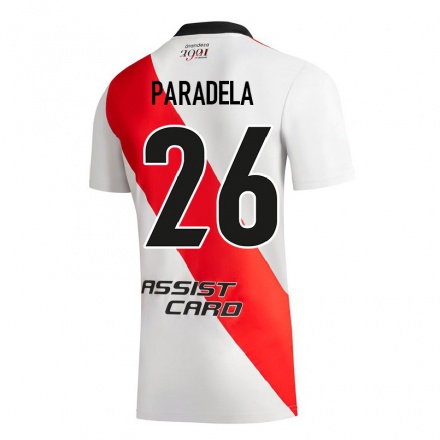 Herren Fußball Jose Paradela #26 Weiß Heimtrikot Trikot 2021/22 T-Shirt