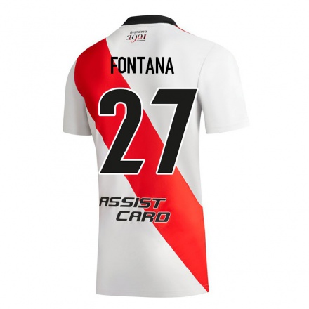 Herren Fußball Agustin Fontana #27 Weiß Heimtrikot Trikot 2021/22 T-Shirt