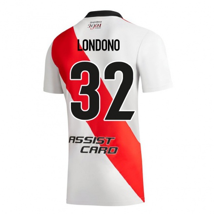Herren Fußball Flabian Londono #32 Weiß Heimtrikot Trikot 2021/22 T-Shirt