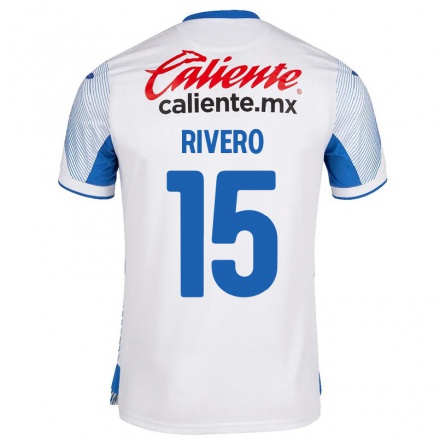 Herren Fußball Ignacio Rivero #15 Weiß Auswärtstrikot Trikot 2021/22 T-Shirt