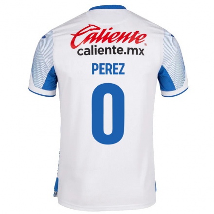 Herren Fußball Luis Perez #0 Weiß Auswärtstrikot Trikot 2021/22 T-Shirt