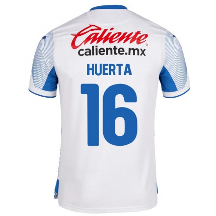 Herren Fußball Ana Gabriela Huerta #16 Weiß Auswärtstrikot Trikot 2021/22 T-Shirt