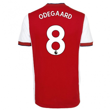 Herren Fußball Martin Odegaard #8 Gelb Auswärtstrikot Trikot 2021/22 T-Shirt