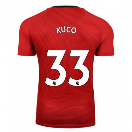 Herren Fußball Juraj Kucka #33 Rot Auswärtstrikot Trikot 2021/22 T-Shirt