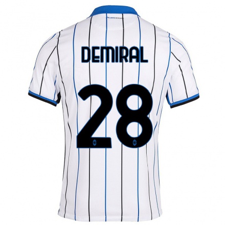 Herren Fußball Merih Demiral #28 Blau Weiß Auswärtstrikot Trikot 2021/22 T-Shirt