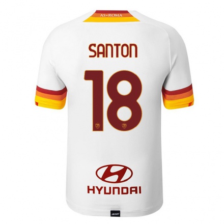 Herren Fußball Davide Santon #18 Weiß Auswärtstrikot Trikot 2021/22 T-Shirt