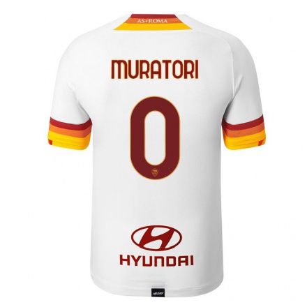 Herren Fußball Alessio Muratori #0 Weiß Auswärtstrikot Trikot 2021/22 T-Shirt