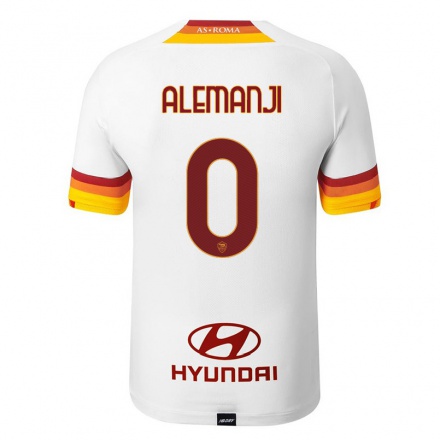 Herren Fußball Mbunya Alemanji #0 Weiß Auswärtstrikot Trikot 2021/22 T-shirt