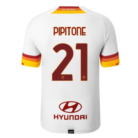 Herren Fußball Rosalia Pipitone #21 Weiß Auswärtstrikot Trikot 2021/22 T-Shirt