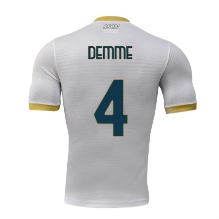 Herren Fußball Diego Demme #4 Grau Auswärtstrikot Trikot 2021/22 T-Shirt