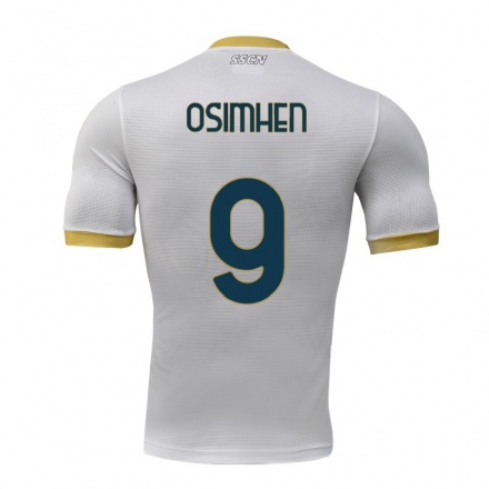 Herren Fußball Victor Osimhen #9 Grau Auswärtstrikot Trikot 2021/22 T-Shirt