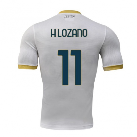 Herren Fußball Hirving Lozano #11 Grau Auswärtstrikot Trikot 2021/22 T-Shirt