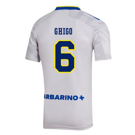 Herren Fußball Cecilia Ghigo #6 Grau Auswärtstrikot Trikot 2021/22 T-Shirt